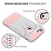 ULAK Slim Fit Case for iPhone 6S, iPhone 6 4.7 Inch, Hybrid Dual Layer Scratch Resistant Hard Back Cover Shock Absorbent TPU Bumper Case for Apple iPhone 6/6s 4.7 inch(Rose Gold/Black Stripe)
