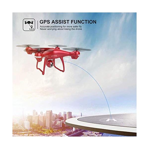 Drohne mit 1080p HD Kamera FPV Live Video RC Quadcopter mit GPS Return Home Funktion Follow Me und Altitude Hold, Drohne… – Bild 5
