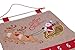 Christmas 24 Day Hanging Burlap Advent Calendar | Colorful Santa's Sleigh and Reindeer Christmas Design | Traditional Holiday Christmas Decor Theme | Perfect for Home or Office | Measures 21.75