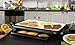 Oster Titanium Infused DuraCeramic Griddle with Warming Tray, Black/Crème (CKSTGRFM18W-TECO)