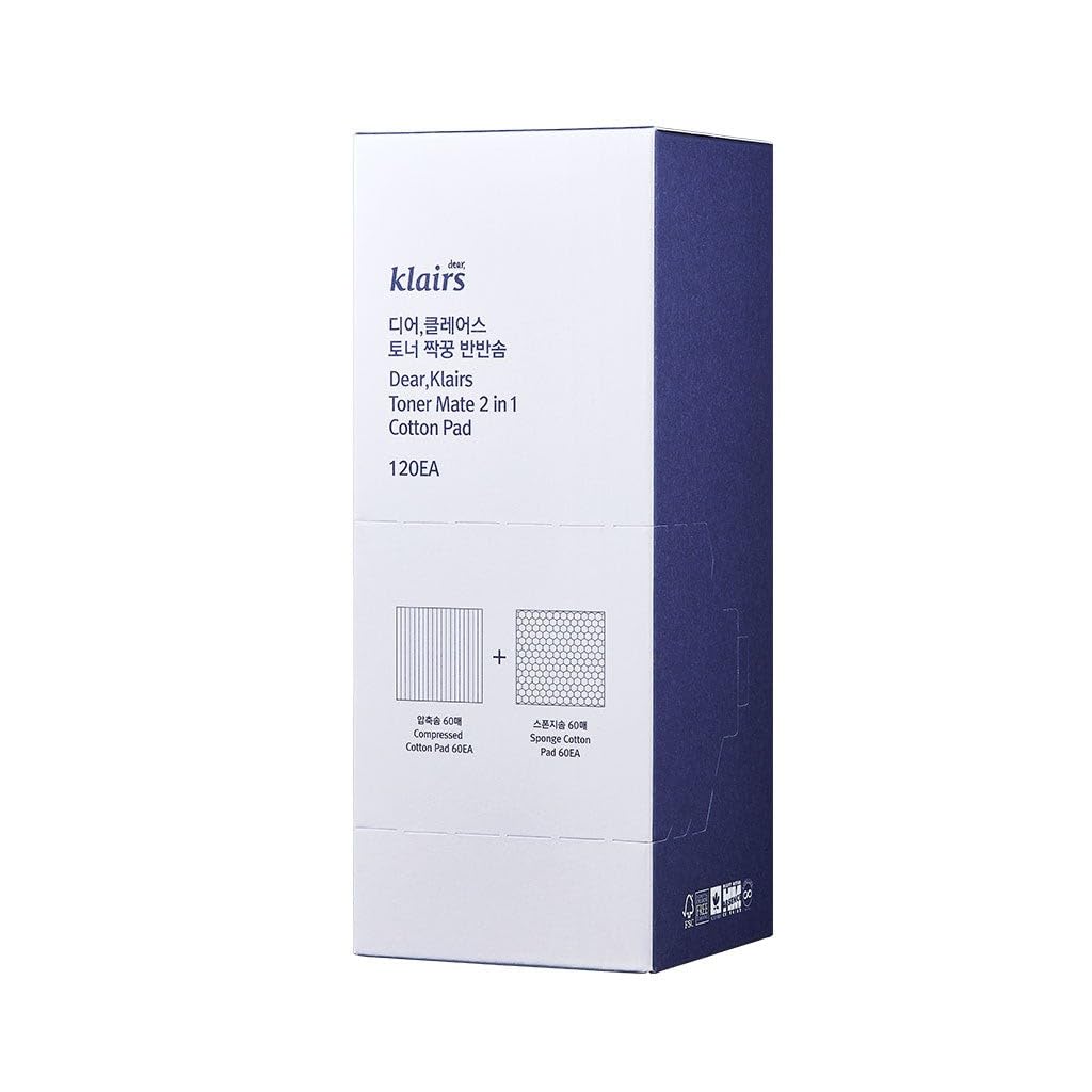 Dear Klairs Toner Mate 2 in 1 Cotton Pad
