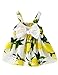 NNJXD Baby Girl Birthday Party Printed Sling Dress for Newborn and Toddler Size 0-6 Months Light Yellow