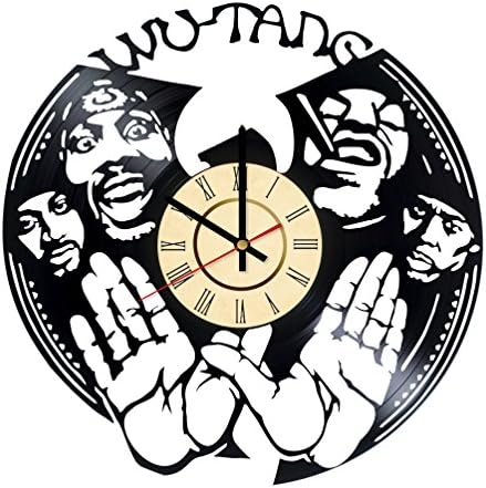 Hip Hop Band Vinyl Record Wall Clock - Get unique Living Room wall decor - Gift ideas for boys and girls, teens - Music Unique Modern Art