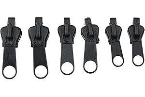 6 Pcs Zip Repair Kit, Zipper Sliders Replacement, Removable Metal Zipper Head Puller Replacements For Bag Jeans Coats Clothes