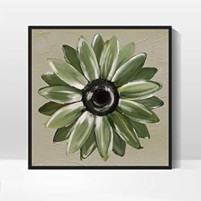 Framed Canvas Wall Art for Living Room, Bedroom Daisy Theme Canvas Prints for Home Decoration Ready to Hang - 16x16 inches