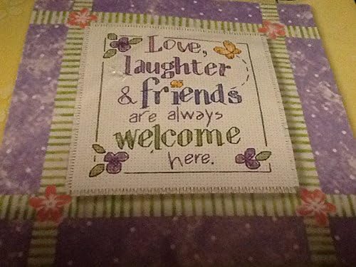 Dimensions Love, Laughter & Friends are Always Welcome Counted Cross Stitch