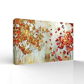Canvas Wall Art for Living Room,Bedroom Home Artwork Paintings Abstract Forest Ready to Hang - 12x18 inches