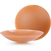 Niidor Nipple Covers for Women - Reusable Sticky Silicone Pasties Pasty Seamless - Adhesive Breast Petals - Original Circle Large Coco