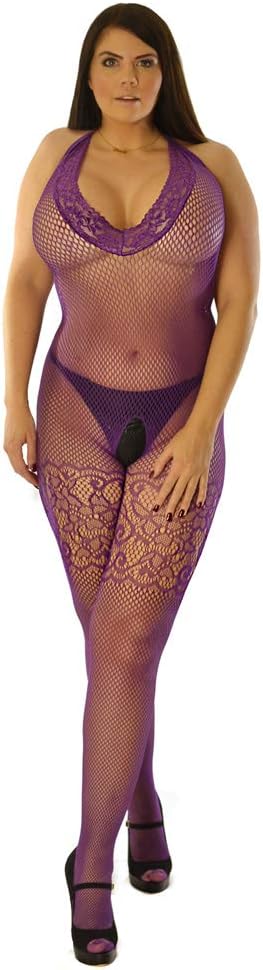PRINCESS LACE BOUTIQUEDeep V Bodysuit Bodystocking Lace Garter Fishnet Lingerie