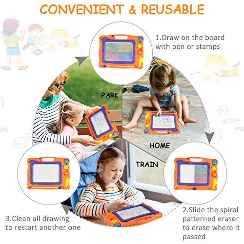 image for Supkiir Magnetic Drawing Board, Colorful Painting Learning Toy for Kid