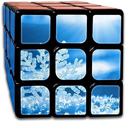 Snow Flake Merry Christmas DIY Speed Cube Smooth Magic Cube 3x3x3 Puzzles Toys For Kids