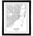 Miami Map of Miami Map Art Florida Print City Maps Map Print Map Art Print Black and White Map Wall Art Map Art Modern City Art Scandinavian Poster City Map Poster 8x10