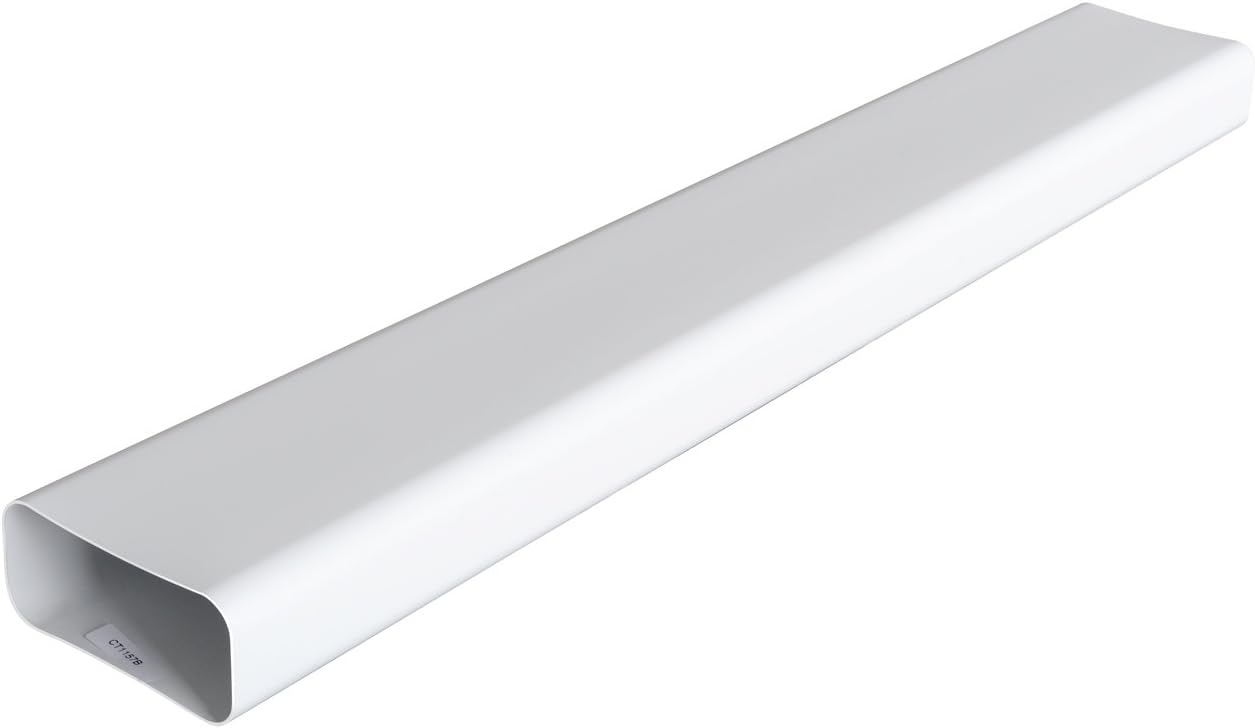 CT1126B Ventilation Tube ducted Rectangular PVC 120x60mm BigaMart