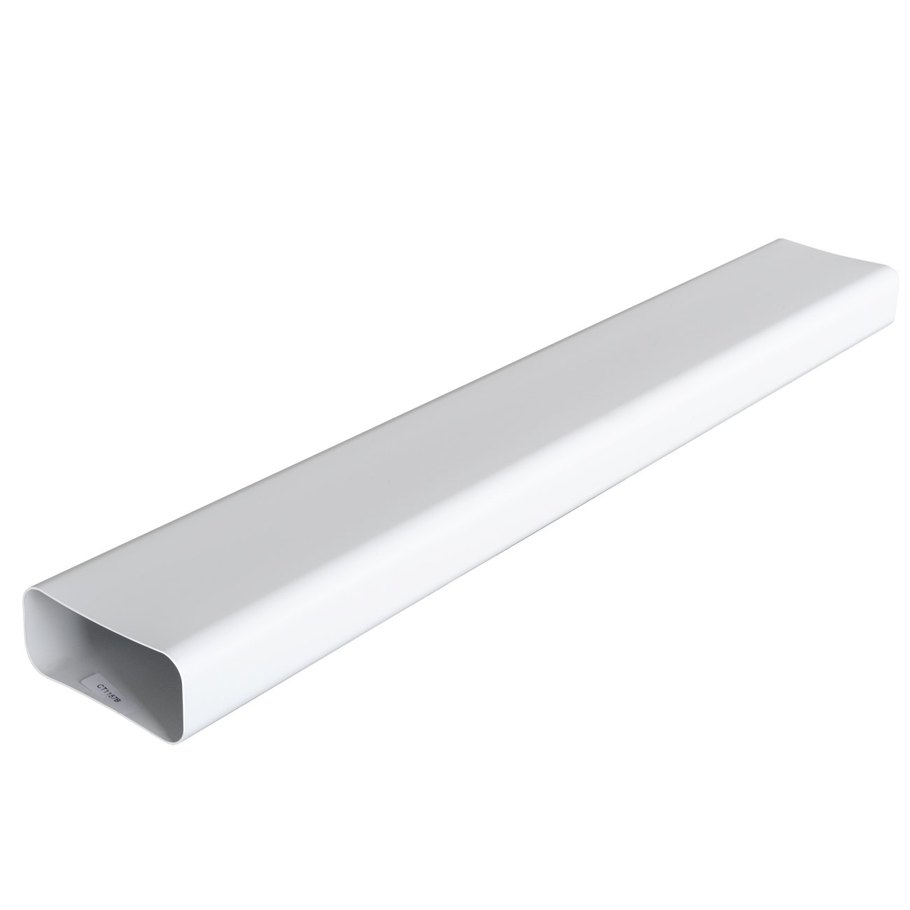La Ventilazione CT1157B CT1157B-Y Ducted Ventilation Hose Rectangular PVC, 150 x 70 mm, White