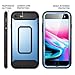 YOUMAKER iPhone SE Case & iPhone 8 / 7 Case, Full Body Rugged with Built-in Screen Protector Heavy Duty Protection Slim Fit Shockproof Cover for iPhone SE & iPhone 8 / 7 (4.7 Inch) - Blue