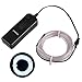 Onite US-20EL-02WH WHITE5M 16.4ft White Neon Glowing Strobing Electroluminescent EL Wire Light with Battery Pack Controller for Parties, Halloween, Automotive, Advertisement Decoration