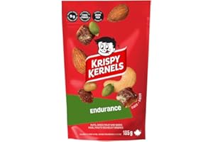 Krispy Kernels – Endurance Mix – Box of 8 Individual Snack Packs – Nut & Seed Blend – Crunchy & Nutritious Snack for Lasting 