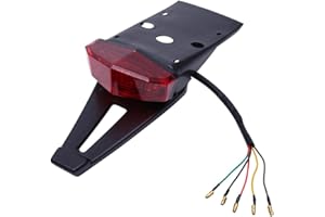 HARIFOGER Rear Fender LED Brake Tail Light Turn Signals Running Lamps License Plate Light With 5 Wires for Custom Off-road Cross Dirt Bike Enduro Yamaha Suzuki DRZ Kawasaki Honda CRF