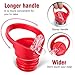 Morla Standard Size Straw Lid for Hydro Standard Size Flask Water Bottle,Fit Most of Brand Ascent Bottle.Red