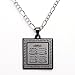 Men's Gunmetal 4 Qul Quls Quran Surah Necklace Islamic Islam Muslim Allah (24