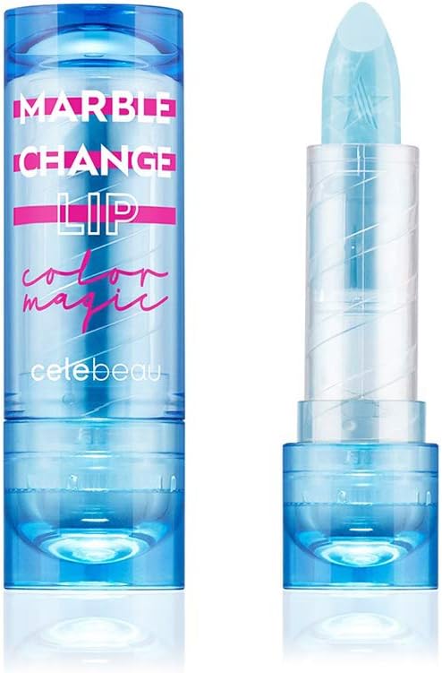 CELEBEAU - Marble Change Lip - pH Balance Lipstick - Color Changing Depending On Your Skin's pH Level - Jumping Blue - 3.5g