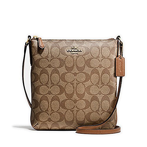 Buy Coach CC Signature Tan Beige NS Cross Body File Shoulder Bag Purse
