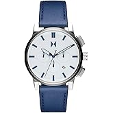 MVMT Chrono II Men’s Chronograph Watch – Calfskin Strap, Water Resistant, Stylish Everyday Wear, Gift for Him