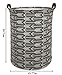HIYAGON Large Storage Baskets,Waterproof Laundry Baskets,Collapsible Canvas Basket for Storage Bin for Kids Room,Toy Organizer,Home Decor,Baby Hamper(Grey Arrows)