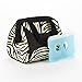 Fit & Fresh Women's Downtown Insulated Lunch Bag with Zipper Closure and Exterior Pocket, Stylish Adult Lunch Box for Work, Zebra
