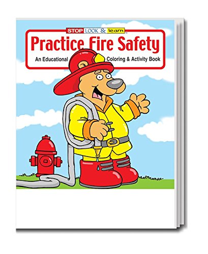 Practice Fire Safety Kid's Coloring & Activity Book in Bulk (25-pack)