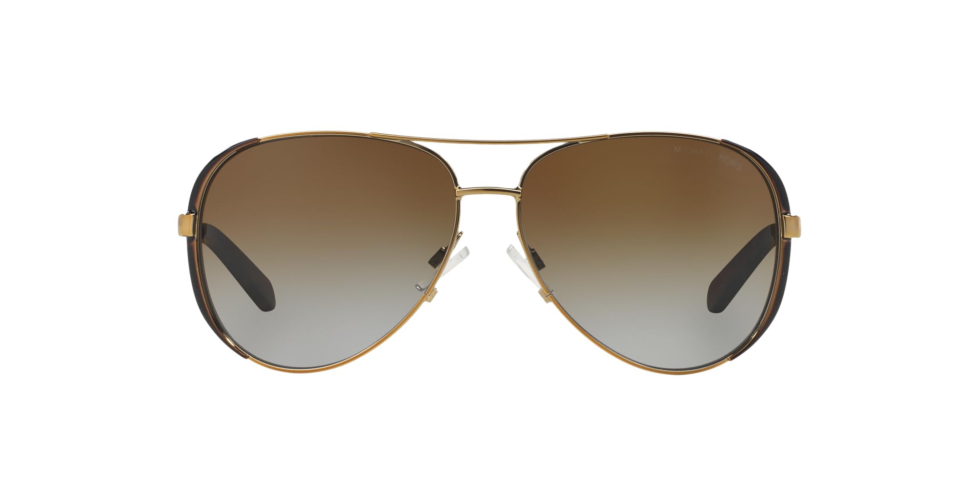 Michael Kors MK5004 Chelsea Sunglasses, Gold/Dark Chocolate Brown/Brown Gradient Polarized, 59 mm Image