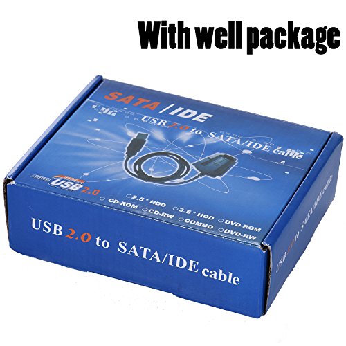 Warmstor SATA/PATA/IDE Hard Drive to USB 2.0 Adapter Converter Cable for 2.5