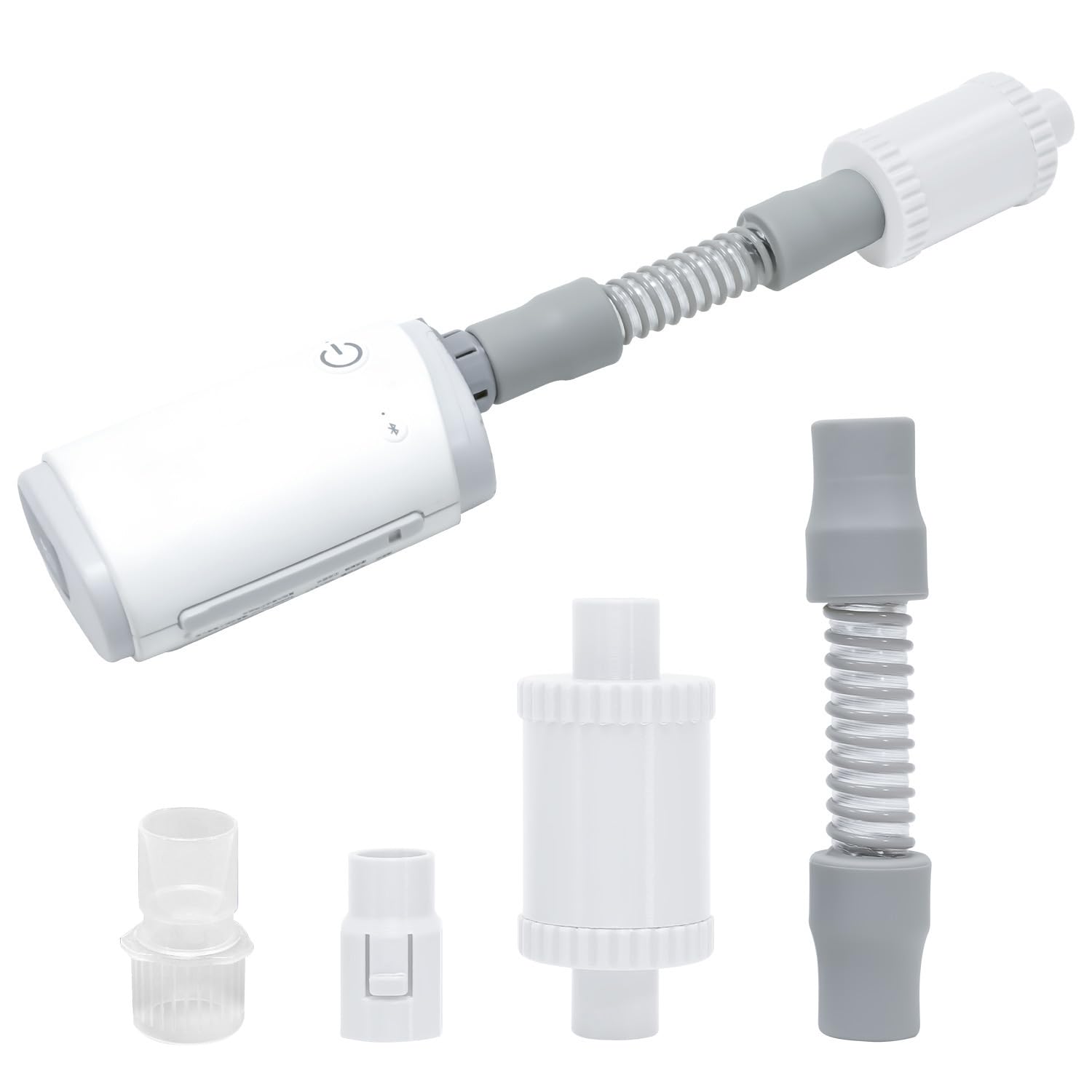 Photo 1 of Cpap Muffler for AirMini with Cpap Hose Adapter, Noise-Absorbing Sponge, Quiet Sleep in Travel, No Air Leakage - Adapter Fits for Universal Standard 22mm Diameter Tubing