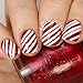 Whats Up Nails - Wrapping Paper Vinyl Stencils for Christmas Nail Art Design (2 Sheets, 24 Stencils Total)