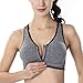 DSTANA 2 Pack Racerback Sports Bras for Women - Seamless High Impact Support Yoga Gym Removable Pads