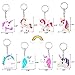 40 Pcs Rainbow Unicorn Keychains Birthday Party Favor Supplies Classmates Sharing School Bag Decoration Unicorn Theme Party Invitation Tickets