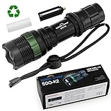 Fordex Group Super Bright Cree Q5 LED Flashlight torch 900 Lumens 10W Zoomable Torch
