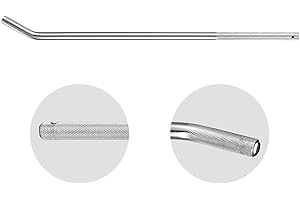 DaisyInner 28" Standard Winch Bar for Flatbed Trailer Chrome Polished Steel Winch Bar with Non Slip Handle Winch Bar for Flatbed Winches