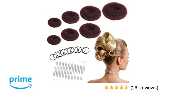 Amazon Com 40 Pcs Hair Bun Maker Kit Including 7pcs Donut Bun