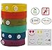 Natural Mosquito Repellent Bracelets + 6 Colorful Repellent Patches, Colorful Wristbands,Deet Free,Safe for Kids,No Spray,Insect Control Bug,Indoor & Outdoor Protection by MosquitoStation