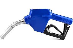 QWROK 3/4" Automatic Fuel Nozzle Auto Shut Off Gasoline Nozzle for Petrol Diesel Fuel Refilling, 0-60L/min Flow Rate, 3/4" NP