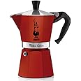 Bialetti Moka Color Espresso Coffee Maker (6 Cups, Bordeaux)