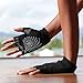 Gaiam Grippy Yoga Gloves, Black/Grey