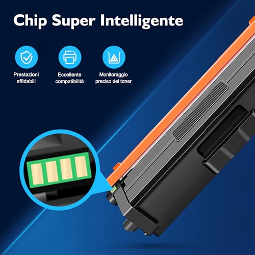 Meagiis TN423 TN-423 Toner Cartridges Compatible with Brother TN423 TN-423 TN-243CMYK Toner Multipack TN421 TN-421 for Brother MFC-L8690CDW HL-L8260CDW DCP-L8410CDW HL-L8360CDW MFC-L8900CDW (Pack of 5
