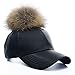Faux Leather Baseball Cap Outdoor Sports Hats Caps for Women and Men
