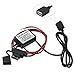 12v to 5v Converter, DROK Waterproof USB Charging Adapter Voltage Regulator DC DC Buck Converter 12V 24V to 5 V 9V 12V 4.2A Power Supply Transformer Step-Down Module QC 3.0 for Vehicle Phone Charge
