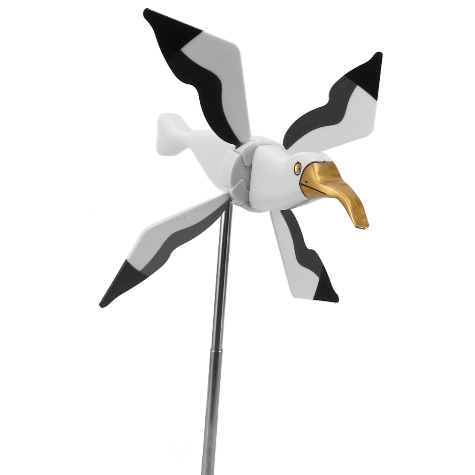 Gsycle Garden Wind Spinner, Flying Bird Spinner Seagulls Whirligig Windmill Outdoor Ornaments for Yard Patio Garden Decoration