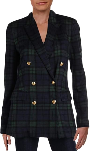 ralph lauren tartan blazer