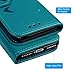 Compatible with iPhone 7 Wallet Case, iPhone 8 Case Embossed Love PU Leather Case Full Protective Anti-Scratch Resistant Cover Magnetic Case Slot Wrist Strap Case (Embossed Love)