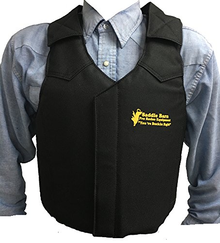 Saddle-Barn-Tack-Cordura-Adult-Protective-Vest-Black